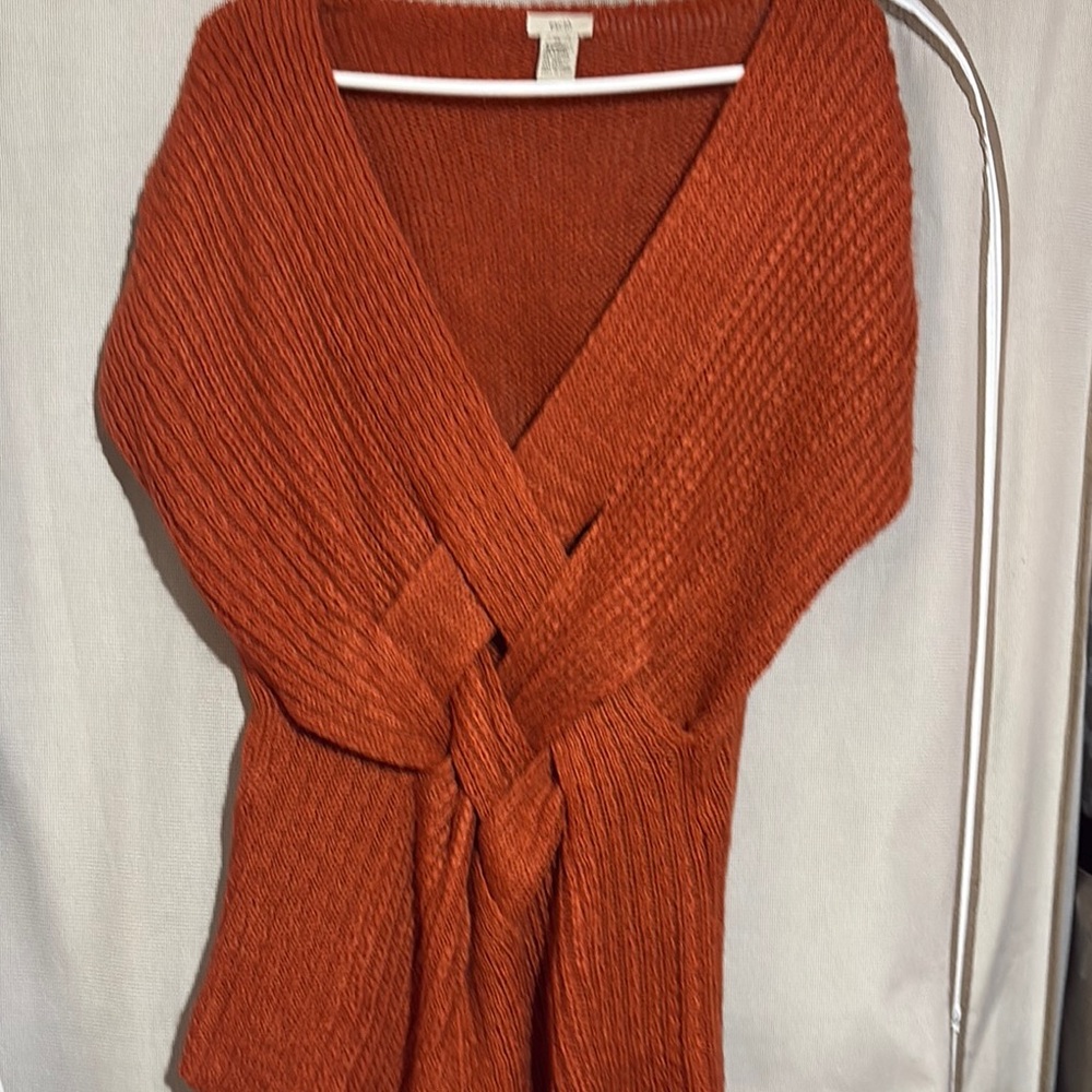 Rust Orange Knit Sweater